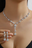 Elegant Rhinestone Wedding Earrings/Necklace Jewelry Sets (Set of 2) 571299893924 - COCOMELODY