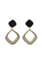 Geometric diamond diamond earrings drop 649850728738 - COCOMELODY