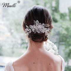 Alloy flower comb Hand drill comb 592299716948 - COCOMELODY