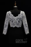 Elegant Ivory 3/4 Length Sleeve Wedding Wrap CX0015005 - COCOMELODY