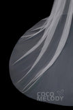 Perfect Chapel Train Tulle Wedding Skirt TR18003 - COCOMELODY