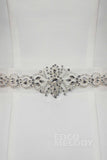 Luxurious Tulle Wedding Sash with Rhinestone YD17010 - COCOMELODY