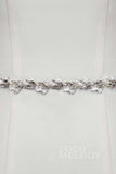 Fancy Ribbons Wedding Sash with Rhinestone YD18008 - COCOMELODY