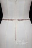 Fashion Alloy Wedding Sash with Rhinestone YD18009 - COCOMELODY