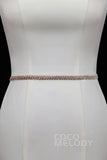Fashion Alloy Wedding Sash with Rhinestone YD18009 - COCOMELODY
