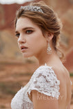 Luxurious Cubic Zirconia Tiara with Imitation Pearl CR17006 - COCOMELODY