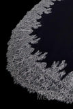 One-tier Lace Edge Tulle Cathedral Veils Appliques AV18001 - COCOMELODY