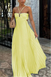 A-Line Floor Length Silk-Like Wedding Guest Dress 899021324958