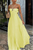 A-Line Floor Length Silk-Like Wedding Guest Dress 899021324958