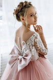 Ball Gown Illusion Long Sleeve Lace Flower Girl Dresses 901515341064