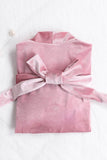 Velvet Knee Length Robe For Bride 600279553765 - COCOMELODY