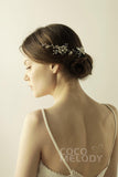Alloy Headbands with Pearls and Flower CH0314 - COCOMELODY