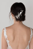 Alloy Hair Combs with Pearl Rhinestone CH0378 - COCOMELODY