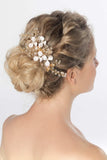 Alloy Hair Combs with Pearl Crystals CH0383 - COCOMELODY