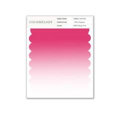 Ombre Chiffon Fabric Swatch in Single Color SWCR17001 - COCOMELODY