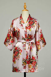 Short Silk-Like Robes CZ0181 - COCOMELODY