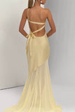 Trumpet-Mermaid Maxi Chiffon Dress 944968019143 - COCOMELODY
