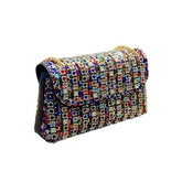 Vintage underarm bag Stylish rhinestone small bag Shoulder Bag Crossbody dinner bag 777753447631 - COCOMELODY