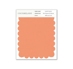 Elastic Satin Fabric Swatch in Single Color SWES16004 - COCOMELODY