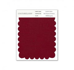 Elastic Satin Fabric Swatch in Single Color SWES16004 - COCOMELODY