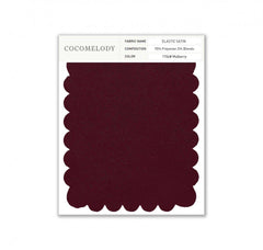 Elastic Satin Fabric Swatch in Single Color SWES16004 - COCOMELODY
