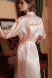 Personalized Bride Bridesmaid Robes Sexy Satin Robes 767772382395 - COCOMELODY