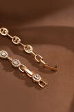 Vintage Luxury Egg Shape CZ Bracelet Plated Fully Paved Cubic Zirconia Link 844892302461