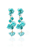 Graceful Flower Wedding Earrings with Beading HG18003 - COCOMELODY