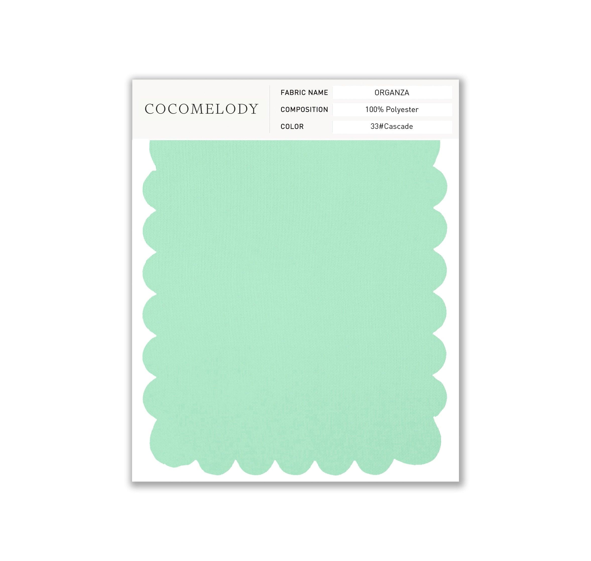 Organza Fabric Swatch in Single Color SWOR16006 - COCOMELODY