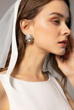 Alloy Wedding Earrings with Opal and Rhinestone HG18012 - COCOMELODY