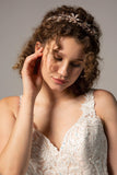 Alloy Headpieces with Pearl and Rhinestone CH0273 - COCOMELODY