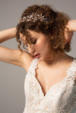 Alloy Headpieces with Pearl and Rhinestone CH0273 - COCOMELODY