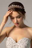 Alloy Tiaras with Rhinestone and Opal CH0270 - COCOMELODY