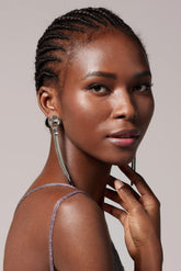 Chic Alloy Wedding Earrings with Rhinestone HG18013 - COCOMELODY