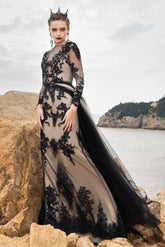 Trumpet-Mermaid Court Train Tulle Wedding Dress CW2319 - COCOMELODY