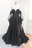 A-Line Court Train Tulle Wedding Dress CW2586 - COCOMELODY