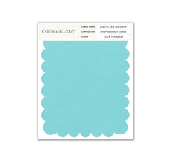 Elastic Silk like Satin Fabric Swatch in Single Color SWSS16005 - COCOMELODY