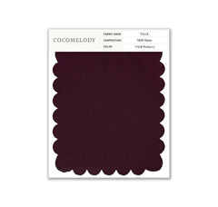 Tulle Fabric Swatch in Single Color SWTU16002 - COCOMELODY