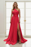 A-Line Sweep-Brush Train Chiffon Prom Dress CS0435 - COCOMELODY