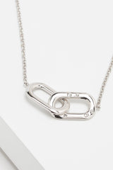 Rhodium plated Necklaces with Crystals CX0012 - COCOMELODY