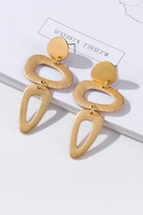 Geometric metal earrings simple all-matching needle earrings 631896306434 - COCOMELODY