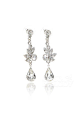 Zircon Wedding Necklace and Earrings Jewelry JS17010 - COCOMELODY