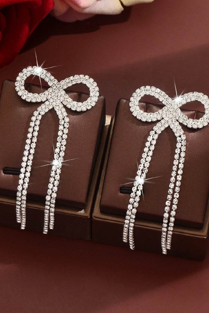 Rhinestone/Tassels Drop Earrings 921419280336 - COCOMELODY