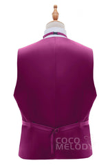 Men's Elastic Silk Like Satin Vests CZ170022 - COCOMELODY