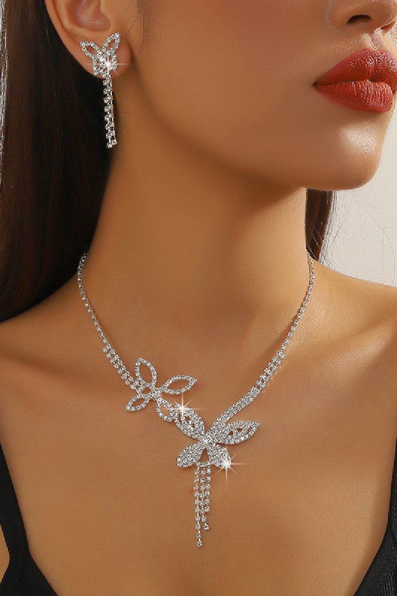 Gorgeous Zircon Earrings/Necklace Jewelry Sets (Set of 2) 746322010948 - COCOMELODY