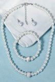 Classic Pearl/Bracelet/ Wedding Earrings/Necklace Jewelry Sets (Set of 3) 641004696900 - COCOMELODY