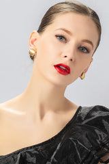 Small and delicate ear clips Fashion brushed earrings 628018487599 - COCOMELODY
