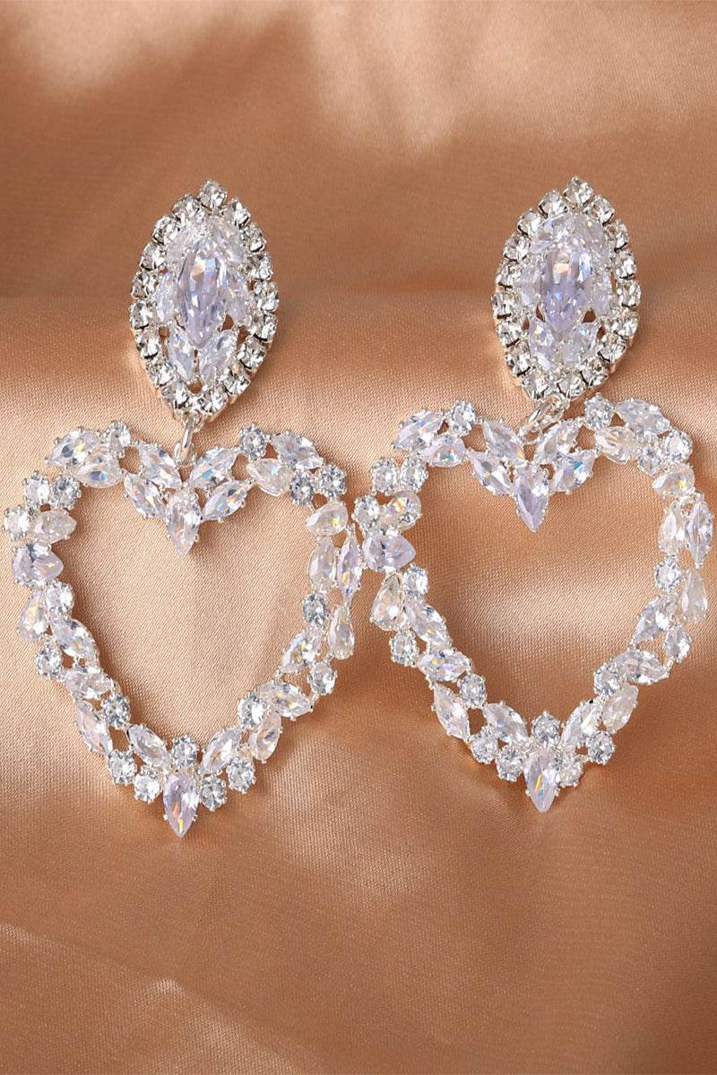 Alloy Earrings with Rhinestone 668172688839 - COCOMELODY