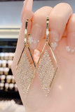 Full diamond geometric earrings 651717894595 - COCOMELODY