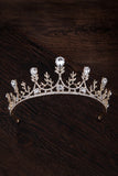 Baroque Teardrop Crystal Flower Girl Tiara Headband 618827223383
